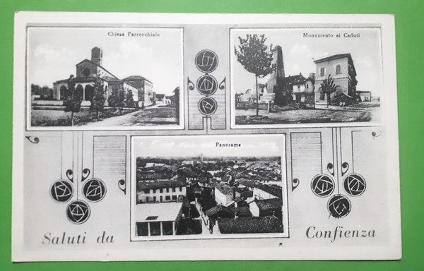Cartolina - Saluti da Confienza - 1930 ca.