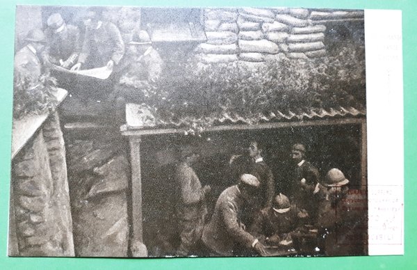 Cartolina - Un comando durante l'azione - 1917 ca.