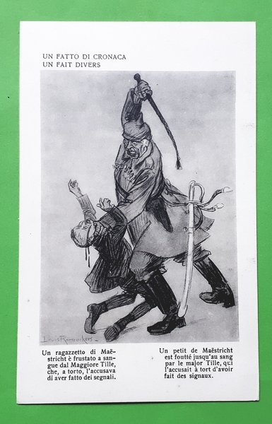Cartolina - Un fatto di Cronaca - Illustratori - Militaria …