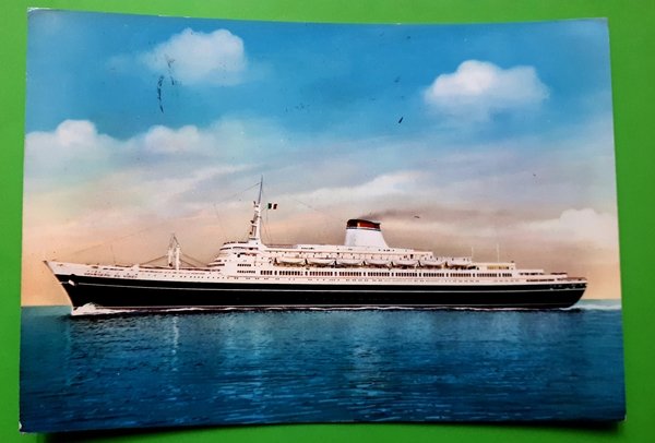 Cartolina - T. N. Leonardo da Vinci - ?Transatlantico - …