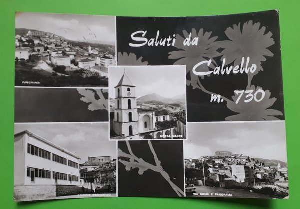 Cartolina - Saluti da Calvello - 1974