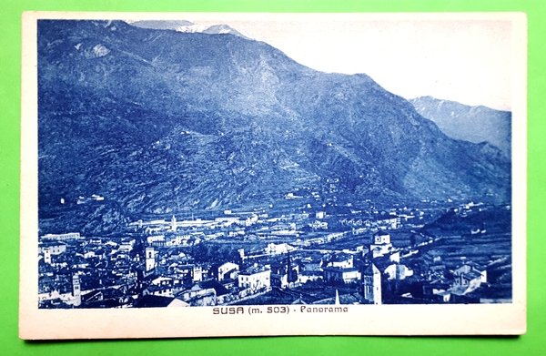 Cartolina - Susa - Panorama - 1930 ca.