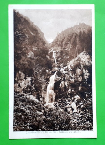 Cartolina - Chialamberto - Cascata Giuseppina - 1930 ca.