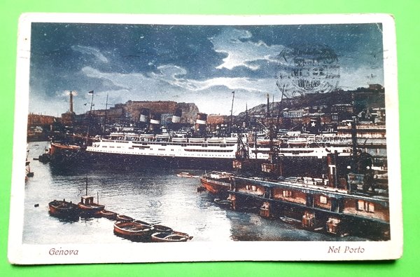 Cartolina - Genova - Nel Porto - 1930