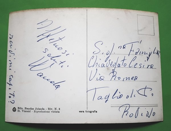 Cartolina - Valle d'Aosta - St. Vincent - Scorcio panoramico …