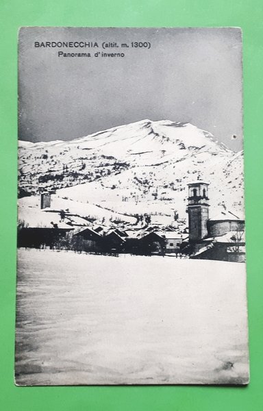 Cartolina - Bardonecchia - Panorama d'inverno - 1930 ca.