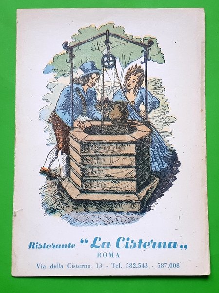 Cartolina - Ristorante La Cisterna - Roma - 1950 ca.