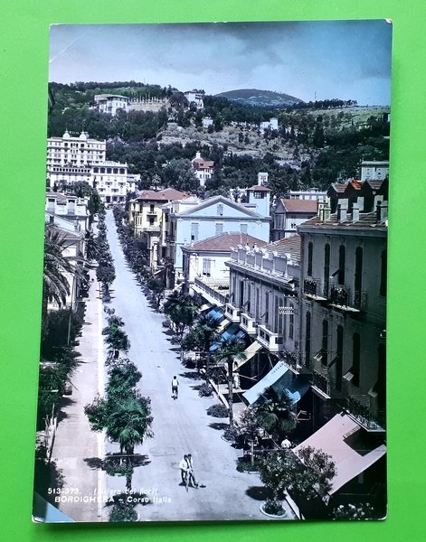 Cartolina - Bordighera - Corso Italia - 1950 ca.