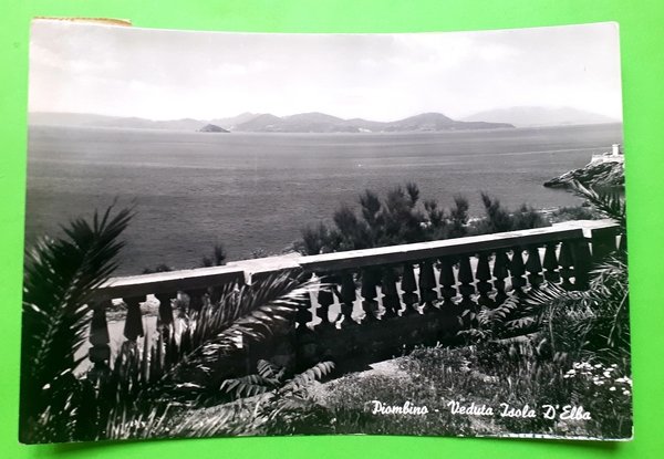 Cartolina - Piombina - Veduta Isola D'Elba - 1950 ca.