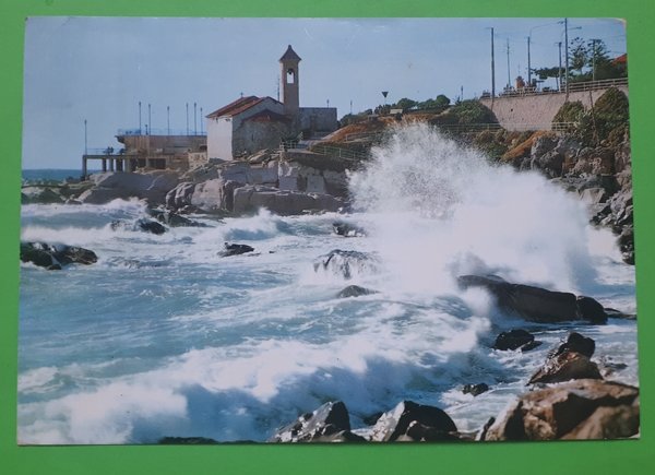 Cartolina - Bordighera - Riviera dei Fiori - Mareggiata a …
