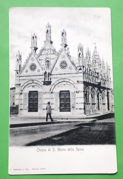 Cartolina - Chiesa di S. Maria della Spina - 1900 …