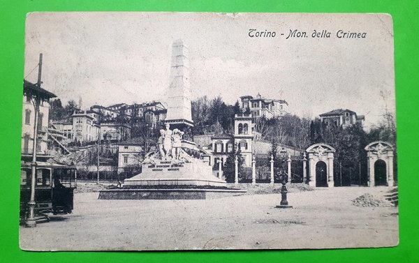 Cartolina - Torino - Monumento della Crimea - 1900 ca.