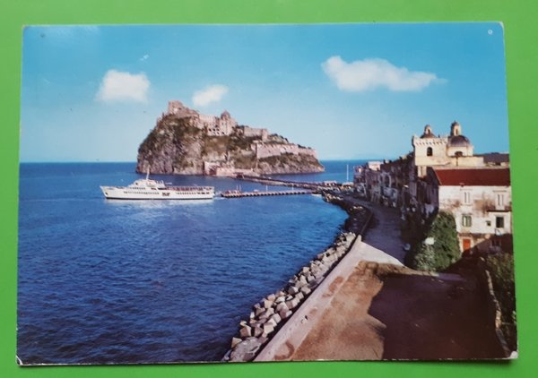 Cartolina - Ischia - Castello e lungomare aragonese - 1970