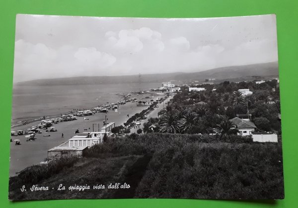 Cartolina - S. Severa - La Spiaggia vista dall'alto - …