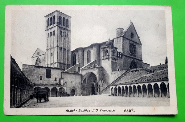 Cartolina - Assisi - Basilica di S. Francesco - 1949