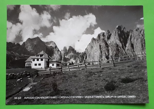 Cartolina Rifugio Ciampedie - Catinaccio - Vajolet e Dirupi di …