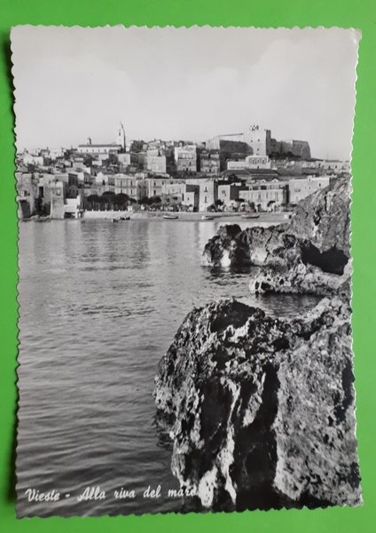 Cartolina - Vieste - Alla riva del mare - 1950 …