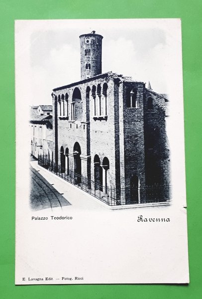 Cartolina - Ravenna - Palazzo Teodorico - 1900 ca.