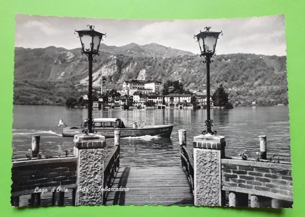 Cartolina - Lago d'Orta - Orta - Imbarcadero - 1960 …