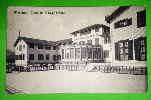 Cartolina - Messina - Grand Hotel Regina Elena - 1914