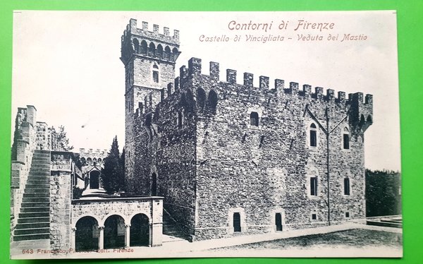 Cartolina - Contorni di Firenze - Castello di Vincigliata - …