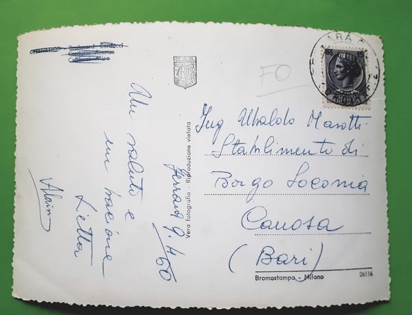 Cartolina - Cesenatico - Viale Carducci - 1960