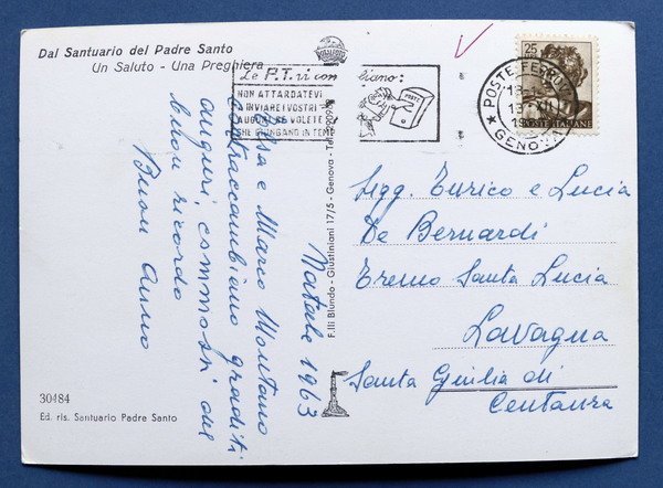 Cartolina Genova - Varie vedute - 1963