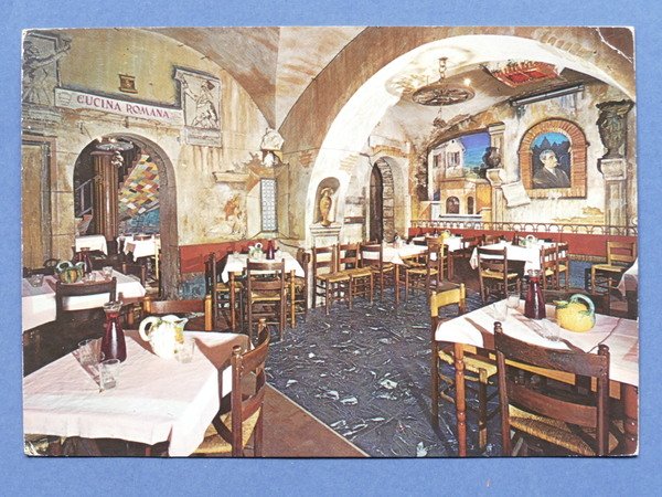 Cartolina Roma - Ristorante La Cisterna in Trastevere - 1970 …