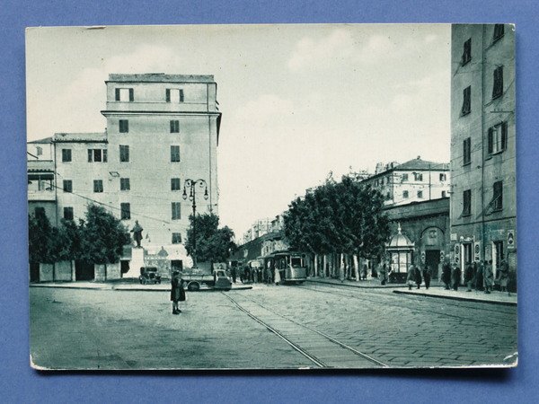 Cartolina Genova Sampierdarena - Piazza Nicolò Barabino - Tram - …
