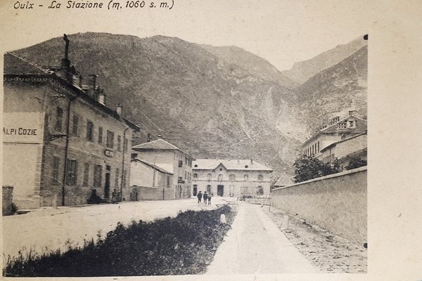 Cartolina - Oulx - La Stazione - 1900 ca.