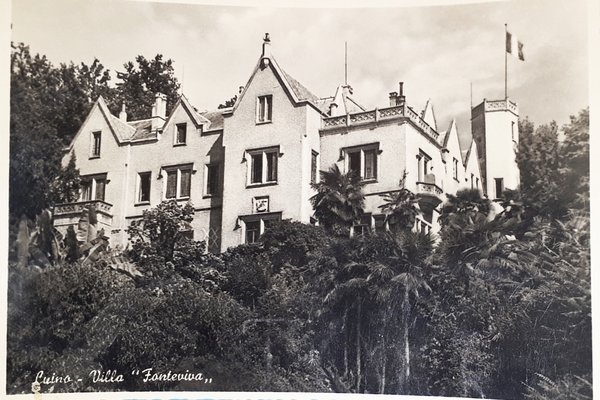 Cartolina - Luino - Villa Fonteviva - 1952