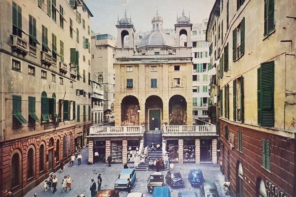 Cartolina - Genova - Piazza Banchi e Chiesa di S. …