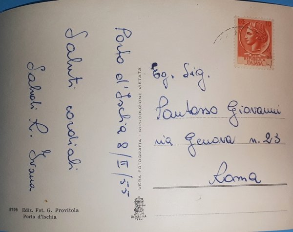 Cartolina - Porto d'Ischia - Panorama - 1955