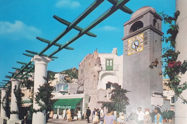 Cartolina - Capri - Terrazza della Funicolare - 1961