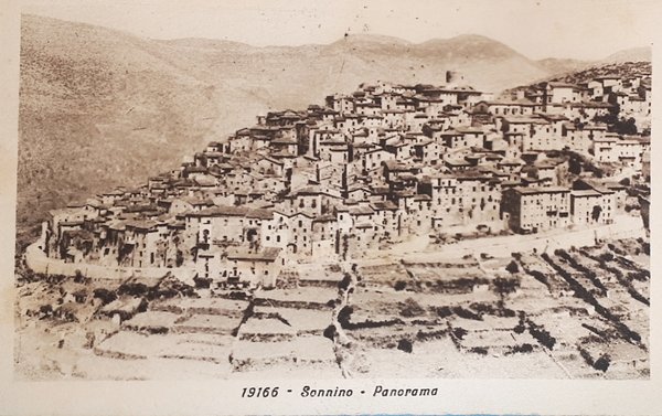 Cartolina - Sonnino - Panorama - 1929