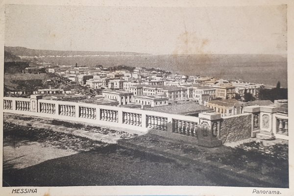Cartolina - Messina - Panorama - 1928