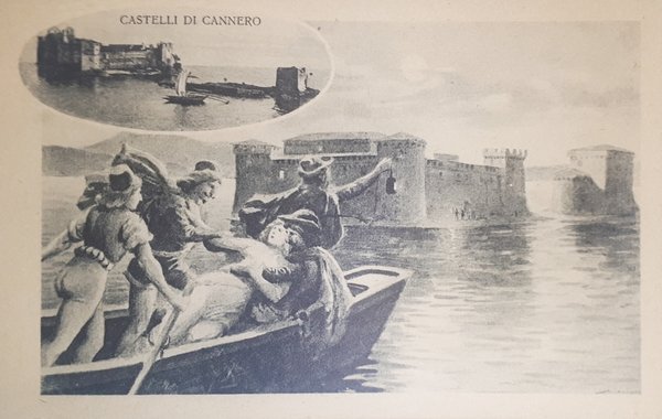 Cartolina - Castelli di Cannero - Cannero - 1913