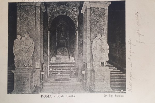 Cartolina - Roma - Scala Santa - 1903