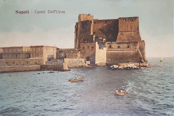 Cartolina - Napoli - Castel Dell'ovo - 1915
