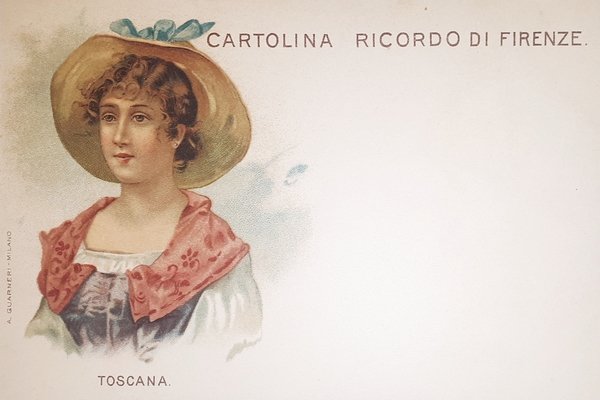 Cartolina - Ricordo di Firenze - Toscana - 1900 ca.