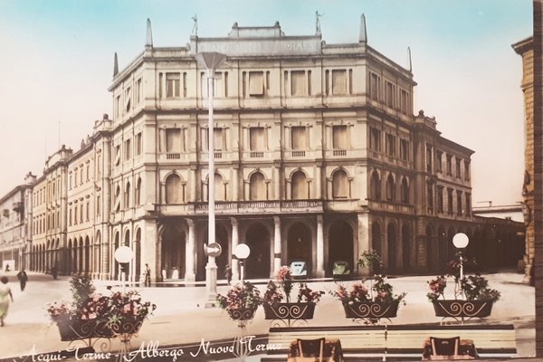 Cartolina - Acqui Terme - Albergo Nuove Terme - 1955