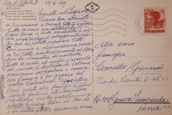 Cartolina - Lago di Garda - Desenzano - 1969