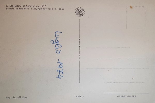 Cartolina - S. Stefano d'Aveto - Scorcio panoramico e M. …