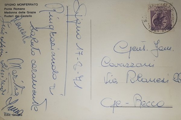 Cartolina - Saluti da Spigno Monferrato - Ponte Romano - …