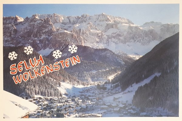 Cartolina - Dolomiti - Selva Val Gardena - Panorama verso …