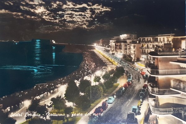 Cartolina - Sestri Levante - Notturno - Festa del mare …