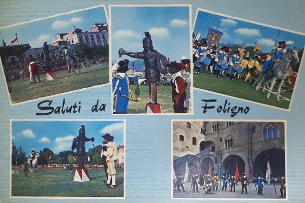 Cartolina - Saluti da Foligno - 1970 ca.