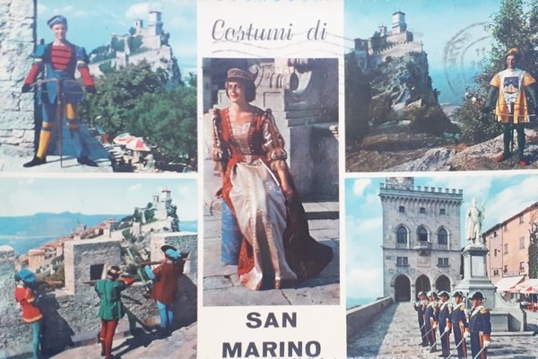 Cartolina - Costumi di San Marino - 1961