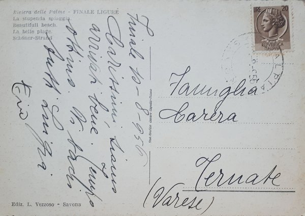 Cartolina - Riviera delle Palme - Finale Ligure - La …