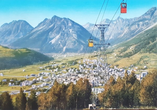 Cartolina - Bormio - Panorama dalla Funivia - 1968
